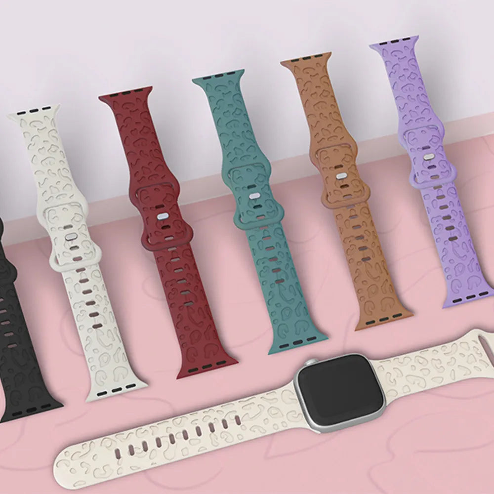 Engraved Silicon Watch Band