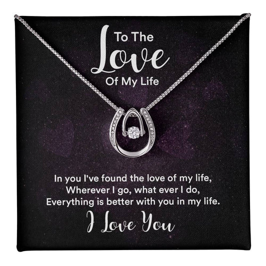 Lucky In Love White Gold Necklace